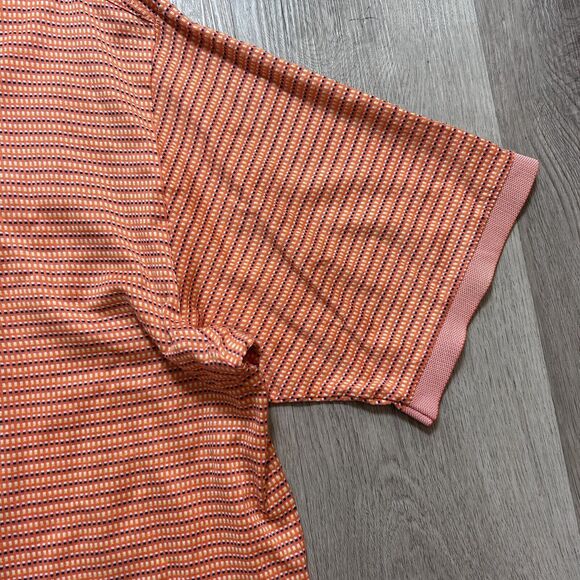 Bobby Jones Collection Orange Short Sleeve Golf Shirt Men Sz XL - Picture 3 of 9